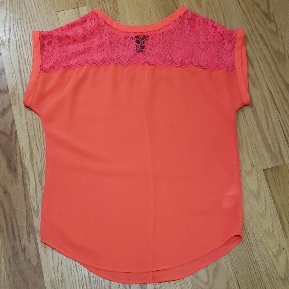 Lace gauze top